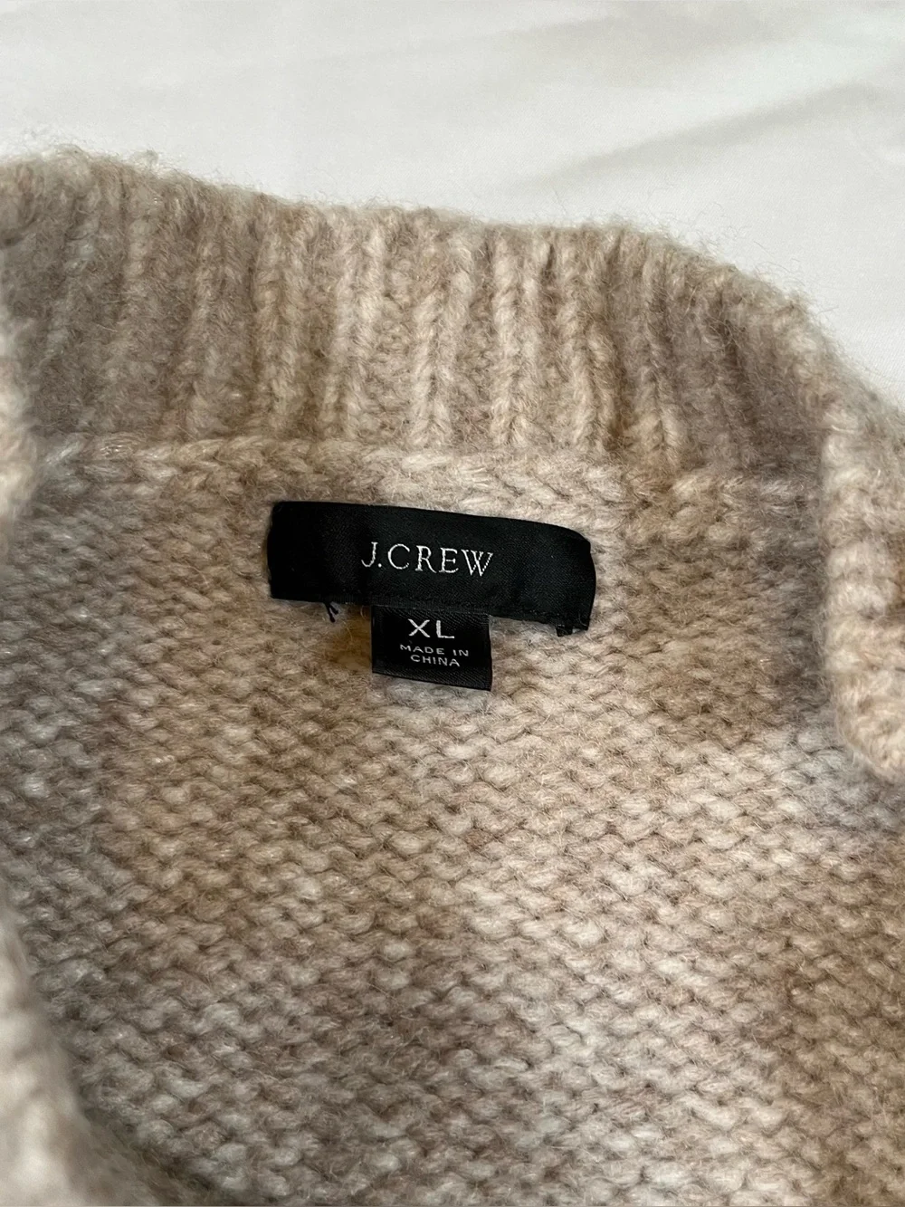 J Crew Sweater Women’s Sz‎ XL Button Shoulder Knit Pullover Wool Blend